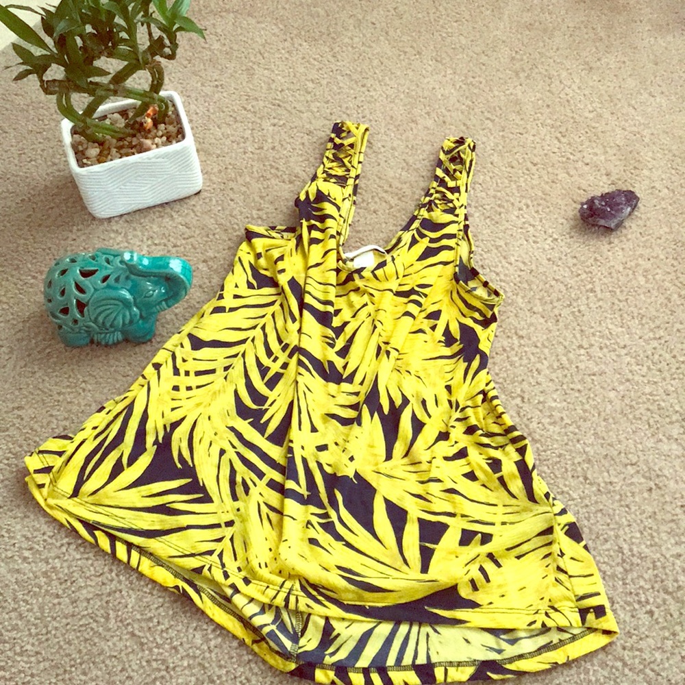 100% Polyester printed tank top
